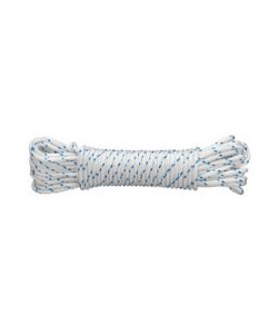 Corda in poliestere bianca/blu Diam. 4 x 10 mt.