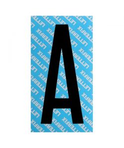 Lettera Adesiva Nera Serie T80 A Letterfix