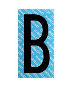 Lettera Adesiva Nera Serie T80 B Letterfix
