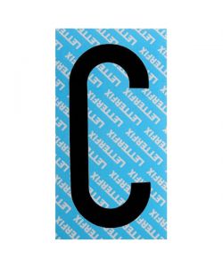 Lettera Adesiva Nera Serie T80 C Letterfix
