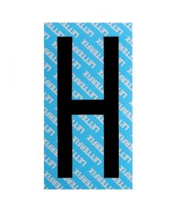 Lettera Adesiva Nera Serie T80 H Letterfix