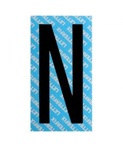 Lettera Adesiva Nera Serie T80 N Letterfix