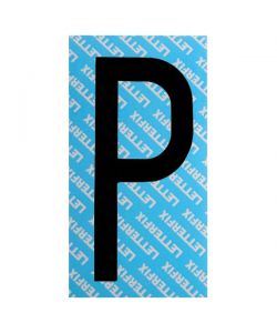 Lettera Adesiva Nera Serie T80 P Letterfix