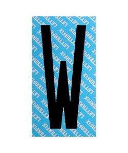 Lettera Adesiva Nero Serie T80 W Letterfix