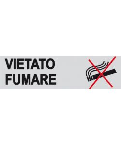 Cartello Adesivo Vietato Fumare 4x15 cm