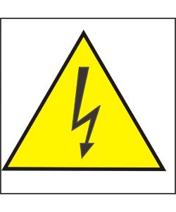 ROSH Targa adesiva Pericolo corrente vinile 17x17 cm conforme CEE