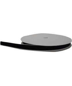 ROSH Nastro adesivo velcro femmina 20 mm x 25 m nero autoagganciante