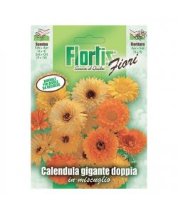 Flortis Semi in busta Calendula gigante doppia mix - Fiori doppi
