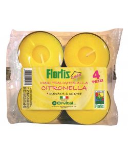 Maxi Tealights Citronella 4 Pezzi