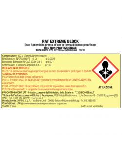 Flortis Esca Rodenticida - Blocco Paraffinato 300g