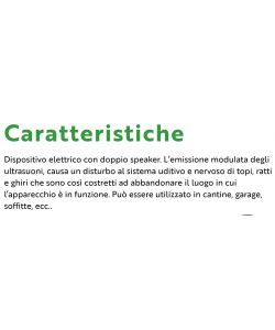 Flortis Dissuasore Ultrasuoni Portatile - Deterrente Topi e Ratti