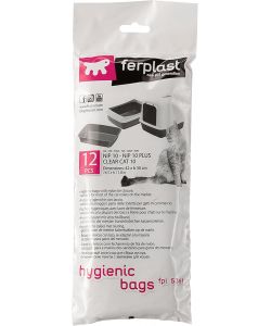 Ferplast Sacchetti Igienici Ricambio Lettiera Gatto 42x30 cm 12 pz