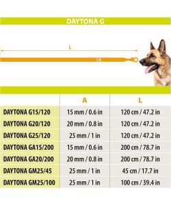 Ferplast Guinzaglio per Cani Daytona GM Blu 45 x 2,5 cm Morbido e Robusto