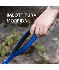 Ferplast Guinzaglio per Cani Daytona GM Blu 45 x 2,5 cm Morbido e Robusto