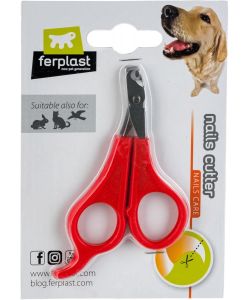 Ferplast Tagliaunghie Professionale per Cani e Gatti Nero S - Impugnatura Antiscivolo