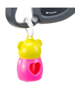 Ferplast Guinzaglio per Cani Retraibile Flippy Tech Tape Nero 3m - M