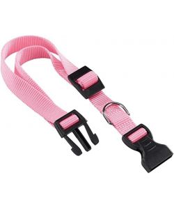 Ferplast Collare Nylon Regolabile Rosa 30-44 cm Larghezza 15 mm