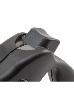 Ferplast Guinzaglio Nero Allungabile 5m - TG.M per Cani fino a 25 kg