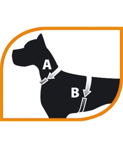 Ferplast Pettorina per Cane Ergonomica Regolabile in Nylon Bianco