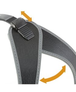 Ferplast Pettorina per Cane Ergonomica Regolabile in Nylon Nero