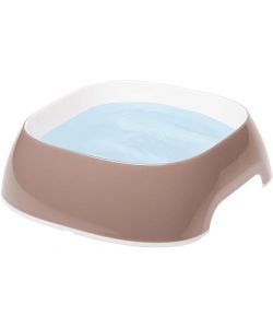Ferplast Ciotola Glam Tortora 0,4L Antiscivolo per Cibo e Acqua Gatti