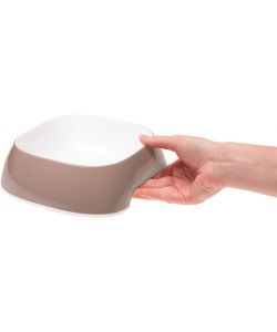 Ferplast Ciotola Glam Tortora 0,4L Antiscivolo per Cibo e Acqua Gatti