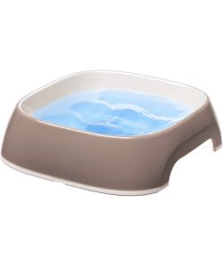 Ferplast Ciotola Glam Tortora 0,75L Antiscivolo per Cani e Gatti