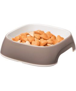 Ferplast Ciotola Glam Tortora 0,75L Antiscivolo per Cani e Gatti