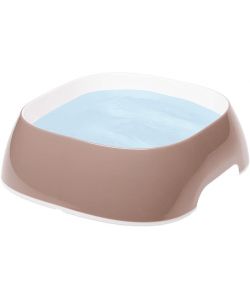 Ferplast Ciotola Glam Tortora 1,2L Antiscivolo per Cibo e Acqua