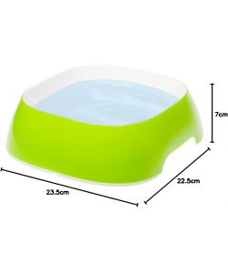 Ferplast Ciotola Glam Verde 1,2L Antiscivolo Facile da Pulire