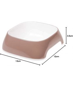 Ferplast Ciotola Glam Tortora 0,2L Antiscivolo Facile da Pulire