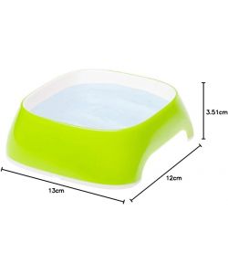 Ferplast Ciotola Glam Verde 0,2L Antiscivolo per Cibo e Acqua Gatti