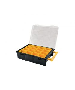 Art Plast Valigetta Portaminuteria Nero 24.2x18.8x6 cm con 16 Scomparti