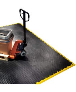 Art Plast Piastrella PVC Morbida Nera 50x50 cm Antiscivolo per Officine e Palestre