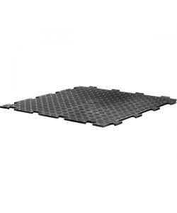 Art Plast Piastrella PVC Morbida Nera 50x50 cm Antiscivolo per Officine e Palestre