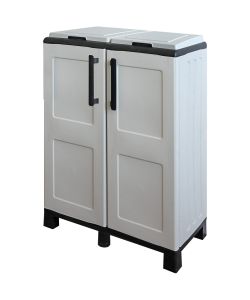 Art Plast Armadio per Raccolta Differenziata - Grigio - 68x37x90 cm