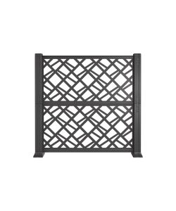 Art Plast Pannelli Decorativi Esterni - Antracite - 114x1116 cm