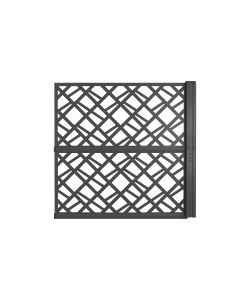 Art Plast Kit Pannelli Decorativi Esterni - Antracite - 107x14x102 cm