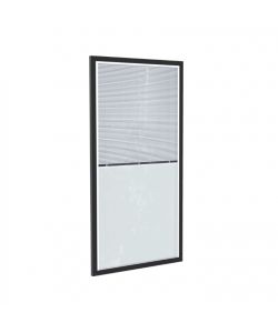 Modulo Vetrata con Serranda per Casetta Giardino Alluminio 98x202 cm