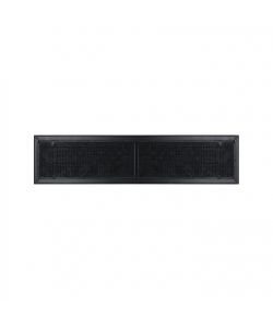 Griglia di ventilazione rettangolare grigia in alluminio 97.3x23 cm