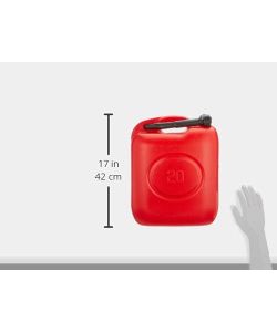 Tanica per carburanti in plastica rossa 20 l