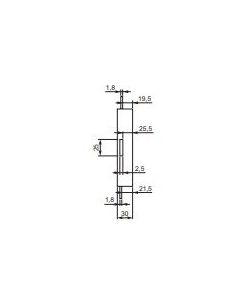 Deviatore Mottura serie 96 per serrature quintuplici.