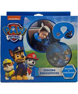 Cuscino da collo per viaggio Paw Patrol azzurro