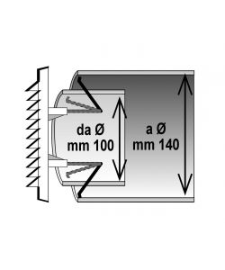 Griglia per Ventilazione in Plastica Bianca con Rete - 183x154 mm