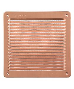 La Ventilazione Griglia di Areazione Quadrata Rame con Rete 228x228 mm