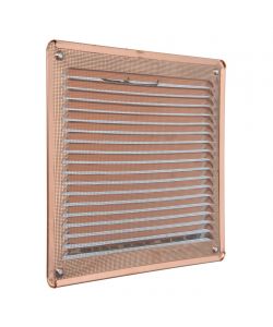 La Ventilazione Griglia di Areazione Quadrata Rame con Rete 228x228 mm