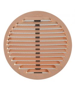 La Ventilazione Griglia di Areazione Tonda in Rame 175 mm - con Rete