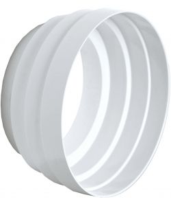Riduzione Conica D.125/100 mm Bianco in ABS per Canalizzazione