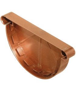 Tappo Ramato Canale Gronda PVC 25 cm - Finitura Effetto Curato