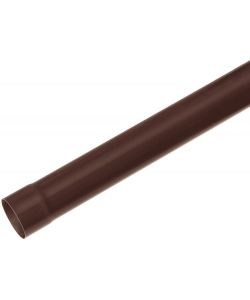 Tubo in PVC pluviale marrone diam. 80 mm 2 m per scarico acqua piovana
